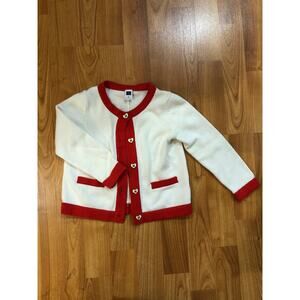 White & Red Janie And Jack Cardigan